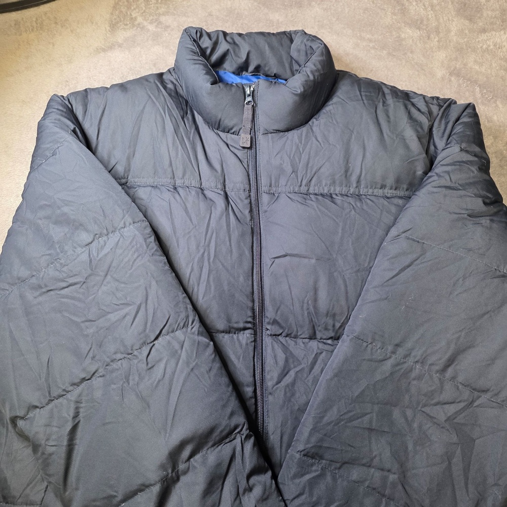 Vintage Mossimo Jacket Mens XL Blue Down Puffer Full Zip Insulated Winter Coat